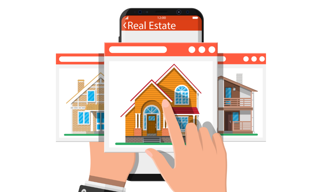 Assistant managing real estate tools on a digital platform with professionalism and efficiency.